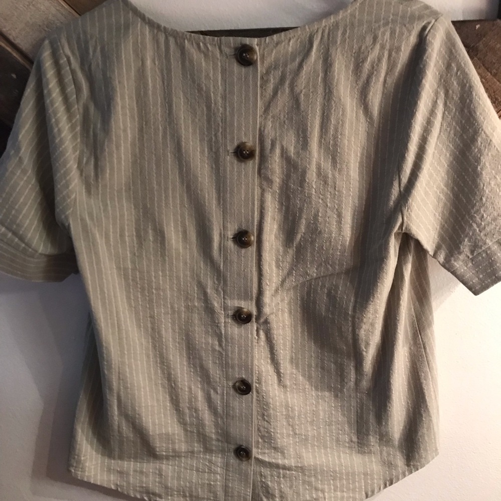 Brand New Button Back Shirt